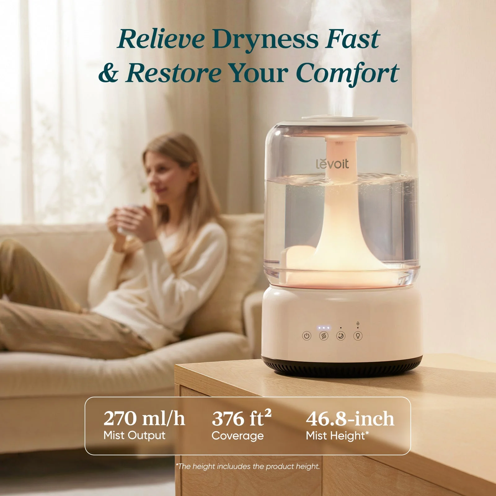 Levoit NeoClassic 450 Humidifier - Image 3