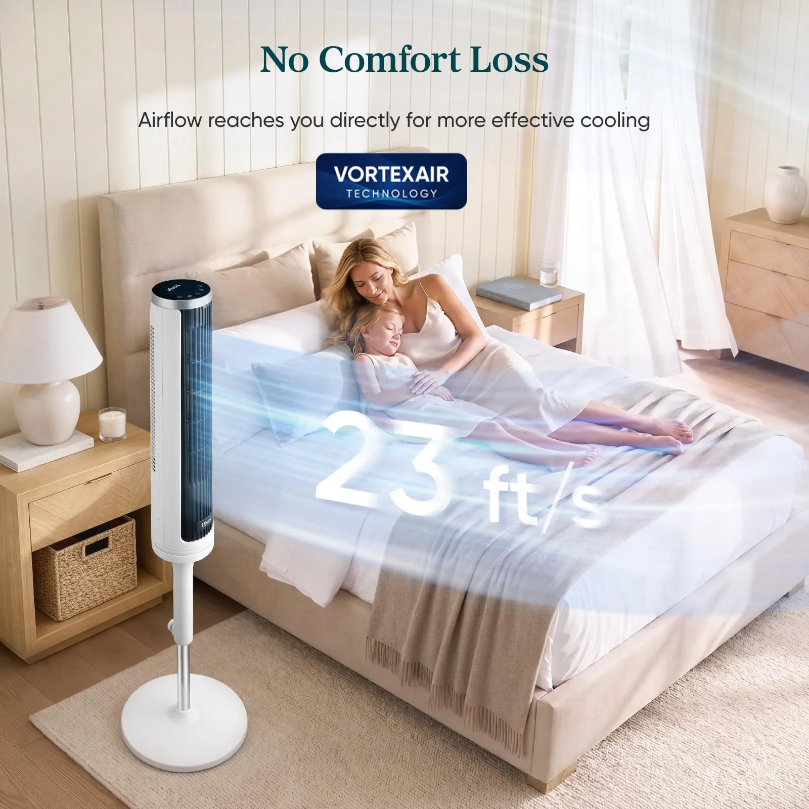Levoit Windi Lift Smart Standing Fan - Image 4