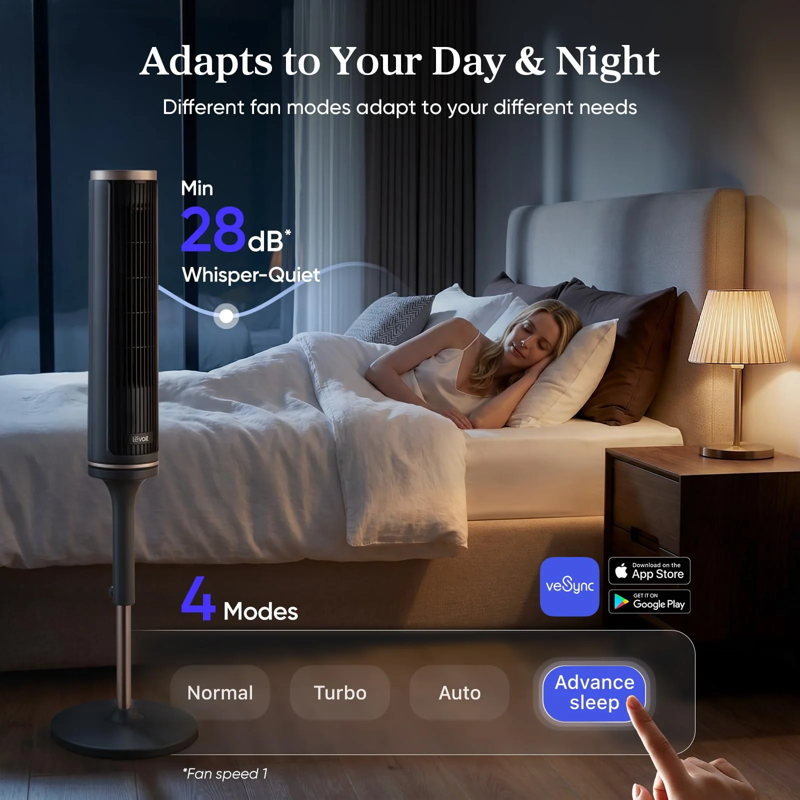 LEVOIT Windi Lift Smart Tower Fan - Image 6