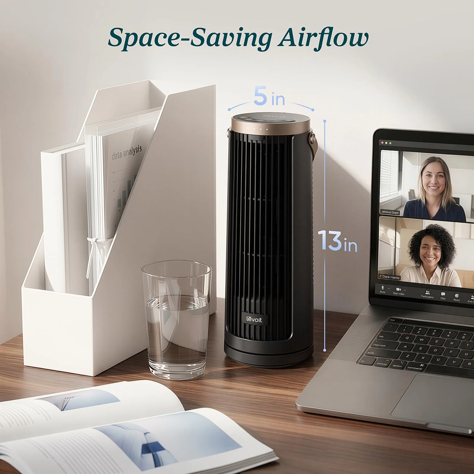Levoit Windi Mini Pro Portable Desk Tower Fan - Image 5