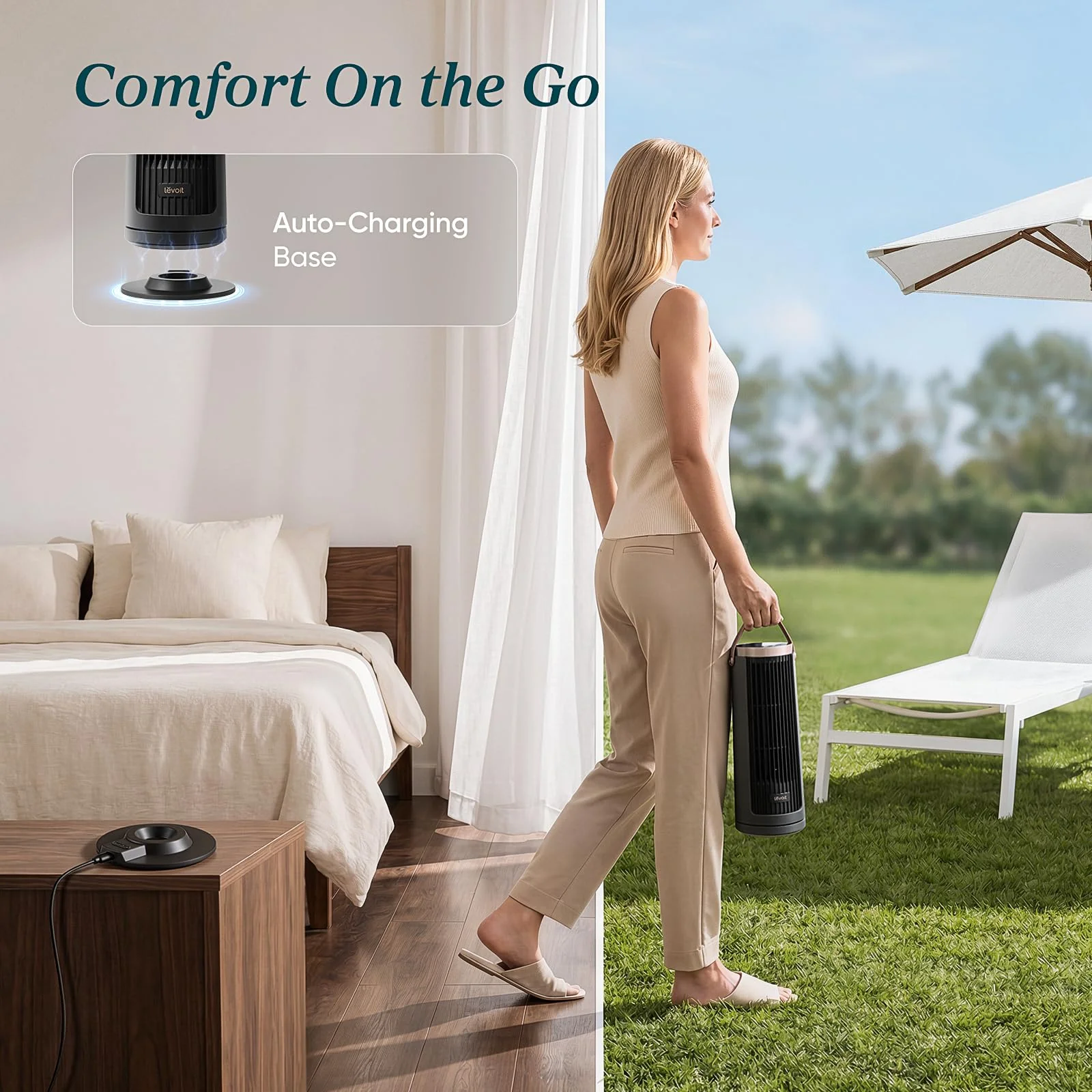 Levoit Windi Mini Pro Portable Desk Tower Fan - Image 6